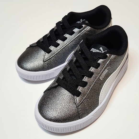 Puma Stretch Lace Slip-On Silver Sneakers, Size 13 ~ NWOT - Picture 3 of 9